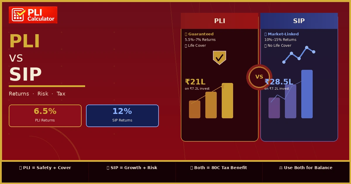 PLI vs SIP Complete Comparison of Returns, Risk, and Tax Benefits